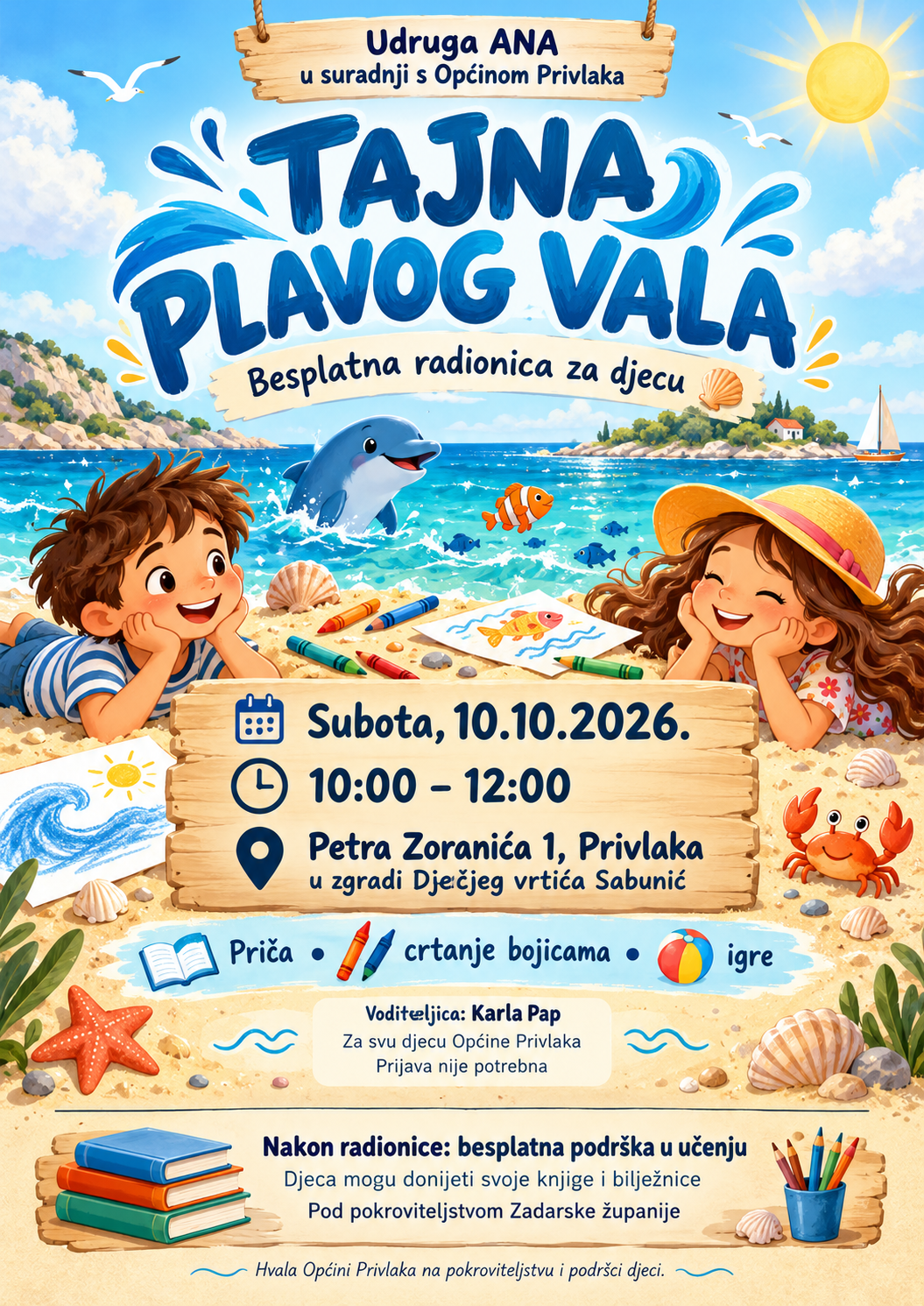 Plakat za radionicu Tajna plavog vala